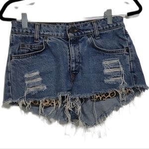 Levi's Vintage Orange Tag Upcycled Denim Shorts